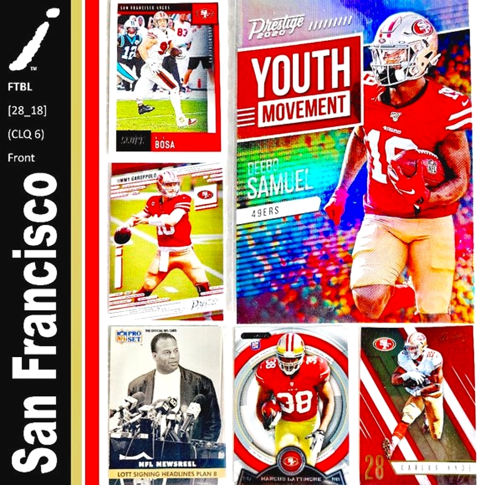 San Francisco 49ers 6 Card Lot - FTBL [28_18]